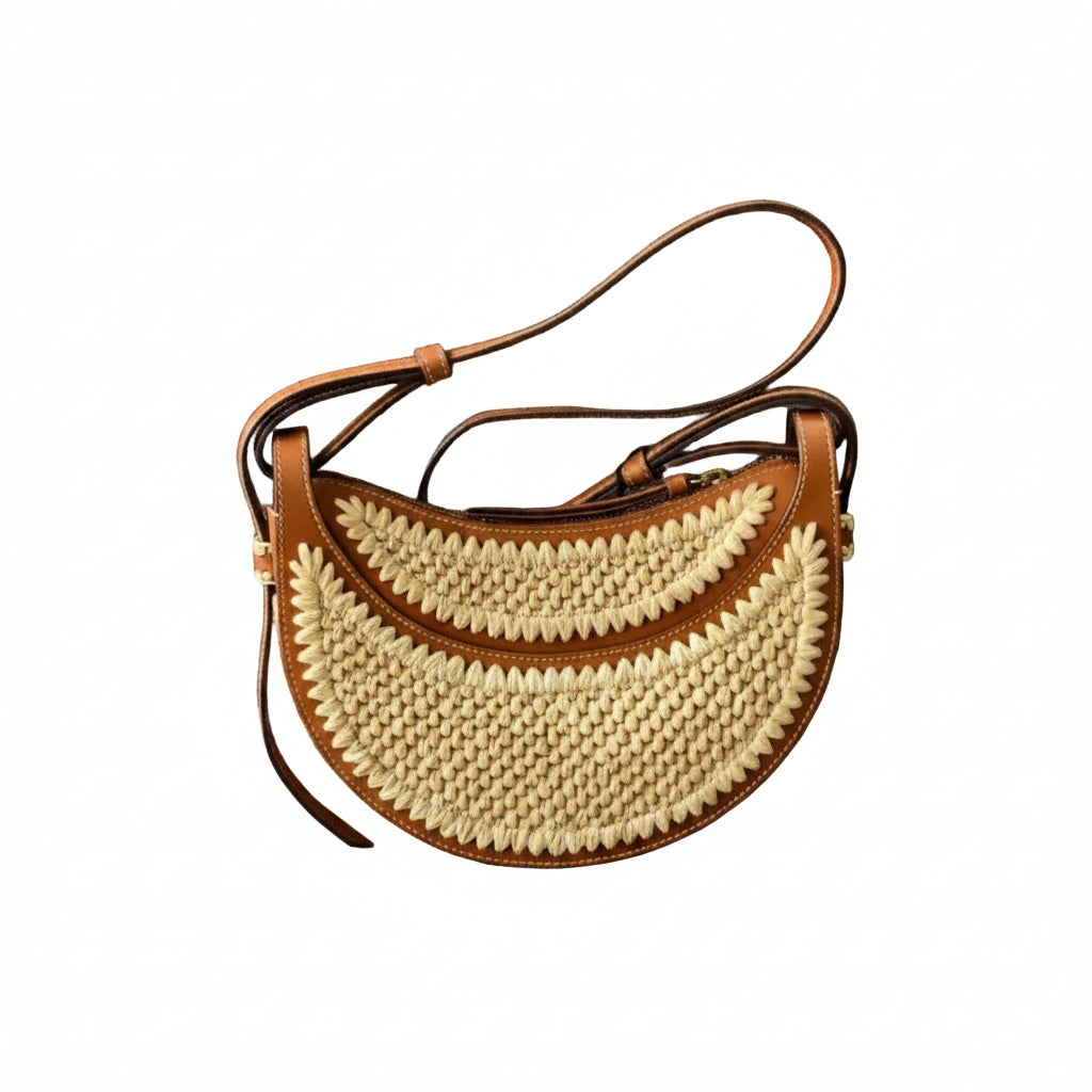 Luxury Crescent Saddle Handbag