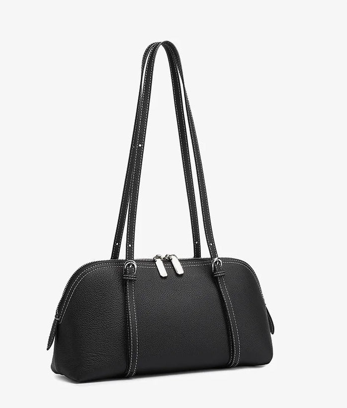 Orb Artisan Genuine Leather Contour Shoulder Bag