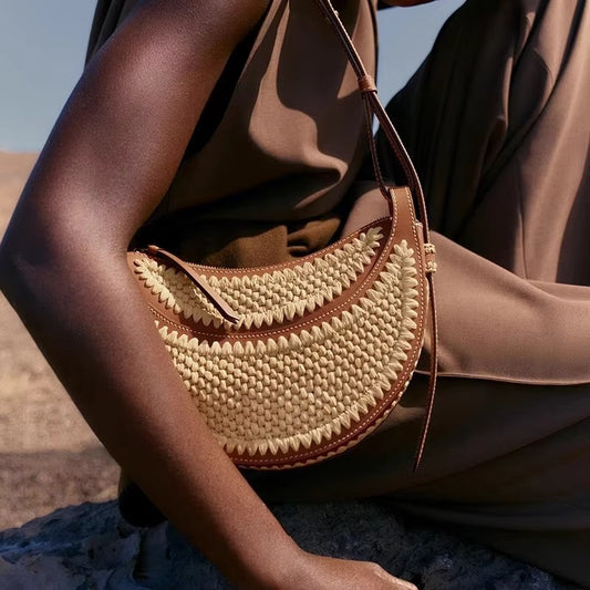 Luxury Crescent Saddle Handbag
