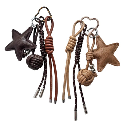 Artisan Leather Star Hanging Charm