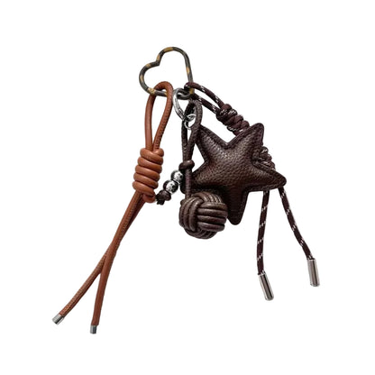 Artisan Leather Star Hanging Charm