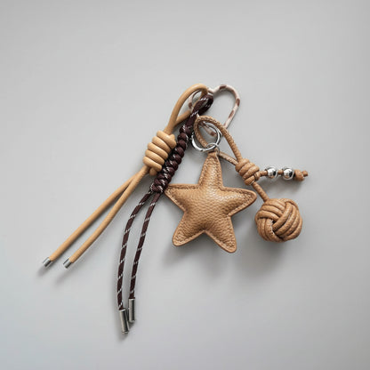 Artisan Leather Star Hanging Charm