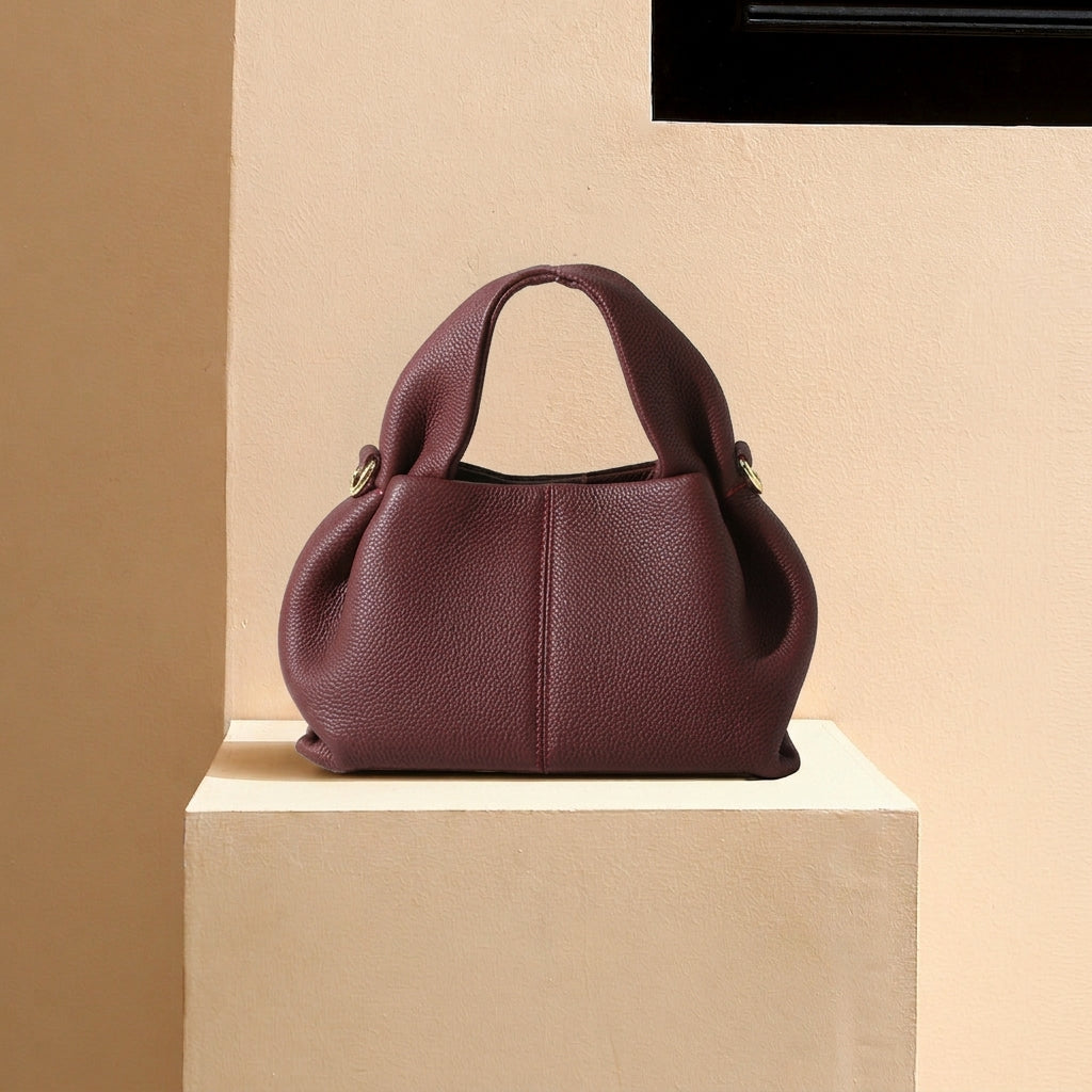 Serena Genuine Leather Slouchy Hobo Satchel
