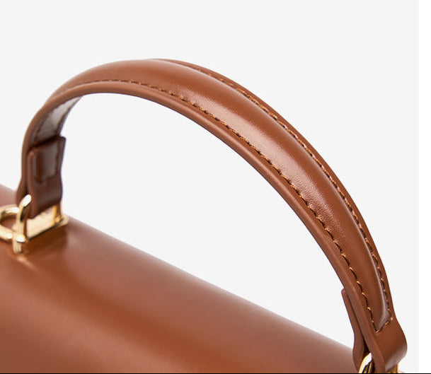 Genuine Leather Luxury Designer Square Handbag