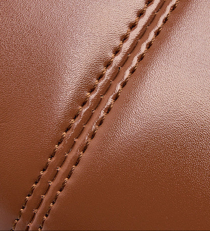 Genuine Leather Luxury Designer Square Handbag