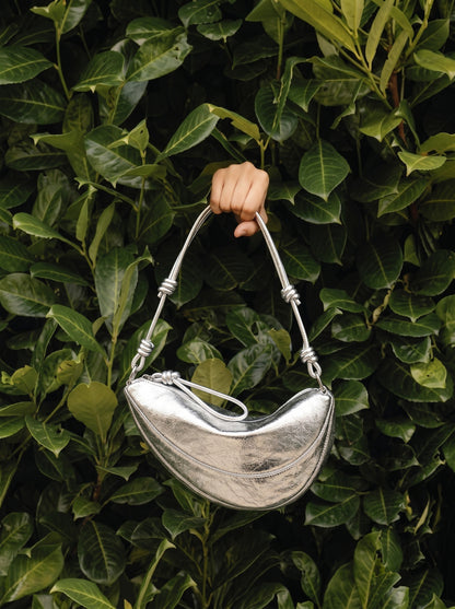 Premium Half Moon Leather Shoulder Handbag
