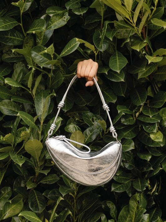 Premium Half Moon Leather Shoulder Handbag
