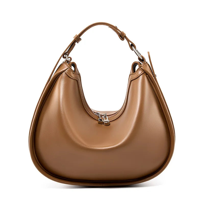 Celestial Genuine Leather Minimalist Luxury Flap Tote