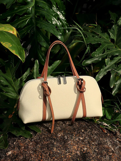 Orb Artisan Genuine Leather Contour Shoulder Bag