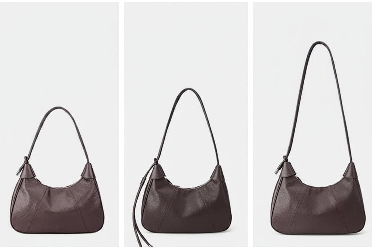 Genuine Leather Vintage Dumpling Shoulder Bag