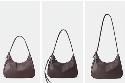 Genuine Leather Vintage Dumpling Shoulder Bag