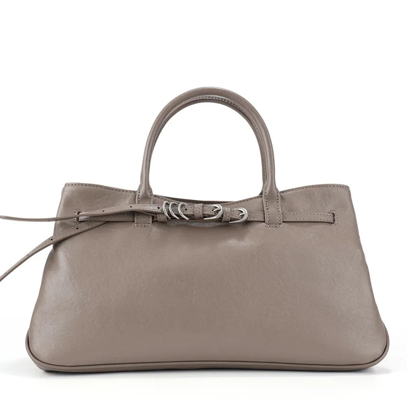 Monarch Genuine Leather Retro Style Everyday Handbag
