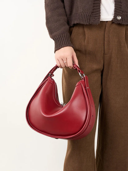 Celestial Genuine Leather Minimalist Luxury Flap Tote