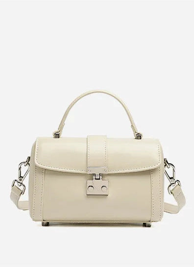 Verona Genuine Leather Flap Top Structured Crossbody