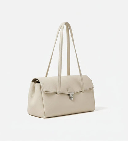 Aura Genuine Leather Lock-Clasp Envelope Bag