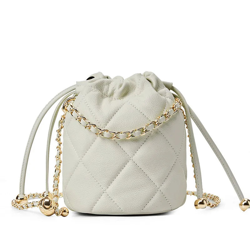 Majestic Luxury Genuine Leather Chain Shoulder Bag