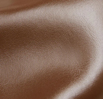 Sleek Genuine Leather Flap Contour Tote