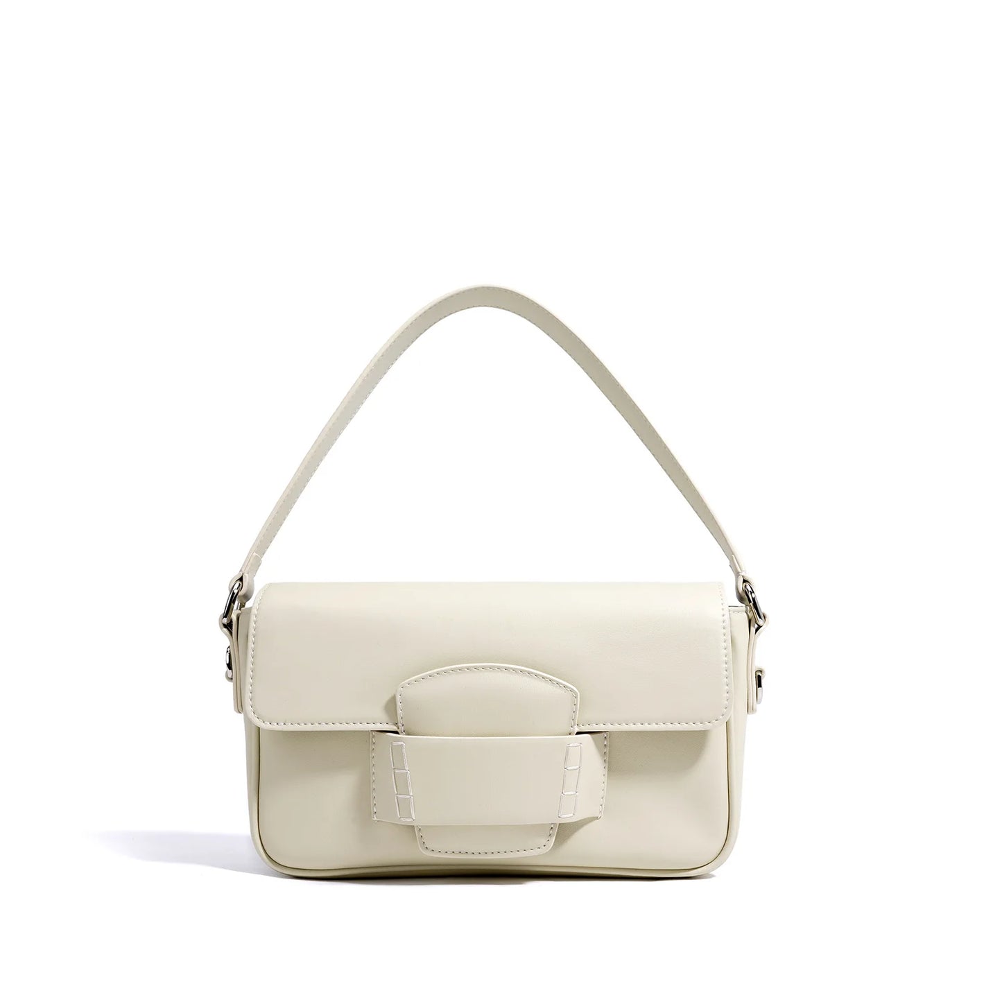 Genuine Leather Flap Crossbody Bag