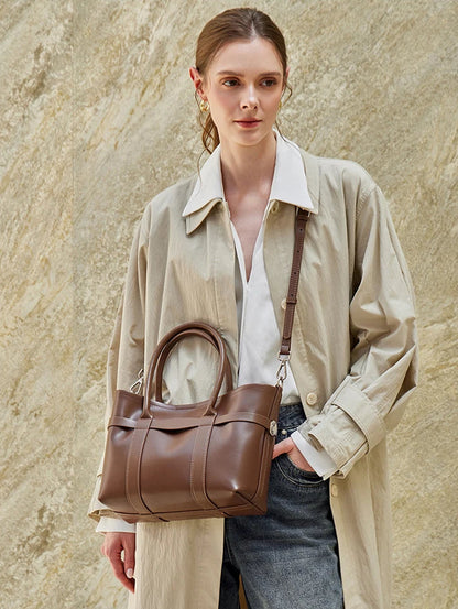Urban Premium Cowhide Spacious Commuter Shoulder Bag