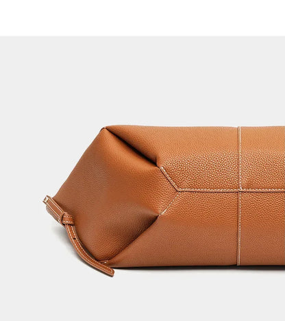 Genuine Leather Classic Large Tote Bag