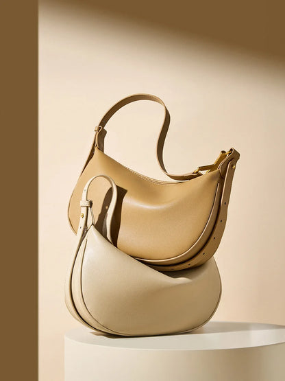 Imperial Premium Cowhide Spacious Minimalist Crossbody Bag