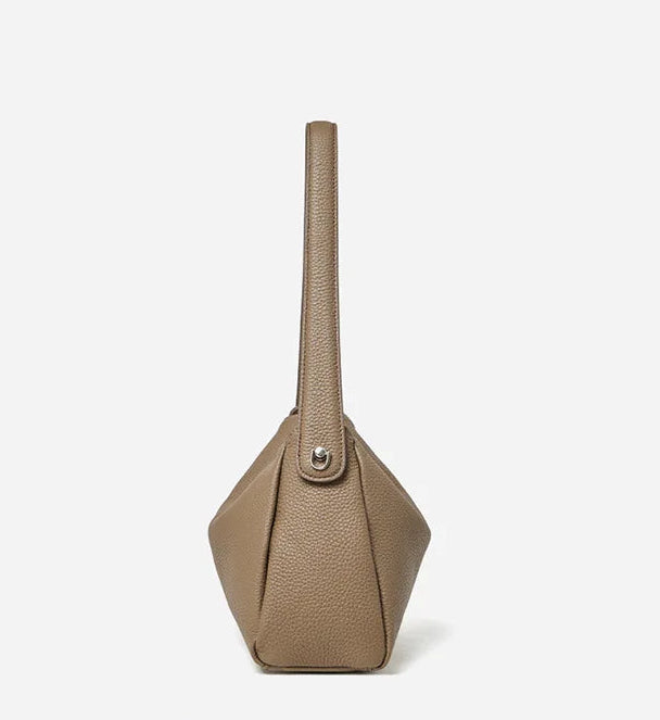 Vesper Genuine Leather Turn-Lock Contour Hobo