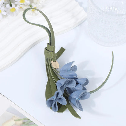 Elegant Flower Bag Charm