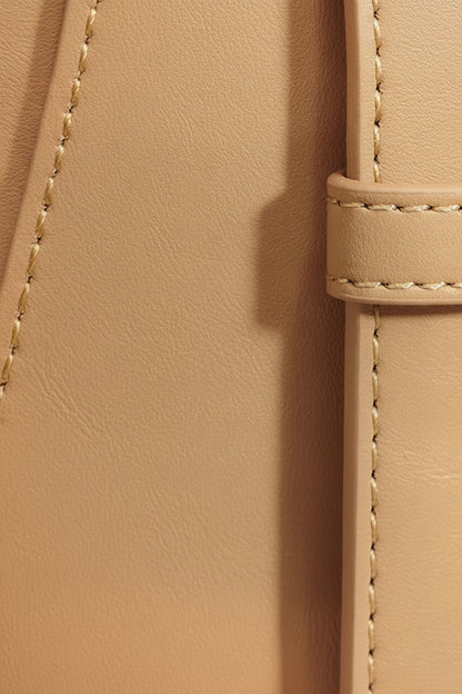 Genuine Leather  Bucket Shoulder Bag