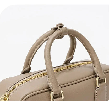 Genuine Leather Vintage Boston Bowling Bag