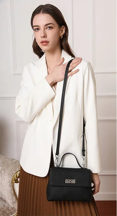 Aura Genuine Leather Minimalist Statement Bag