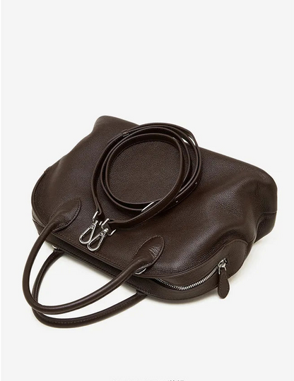 Aura Genuine Leather Fluid Silhouette Tote