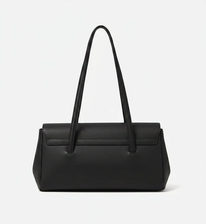 Aura Genuine Leather Lock-Clasp Envelope Bag