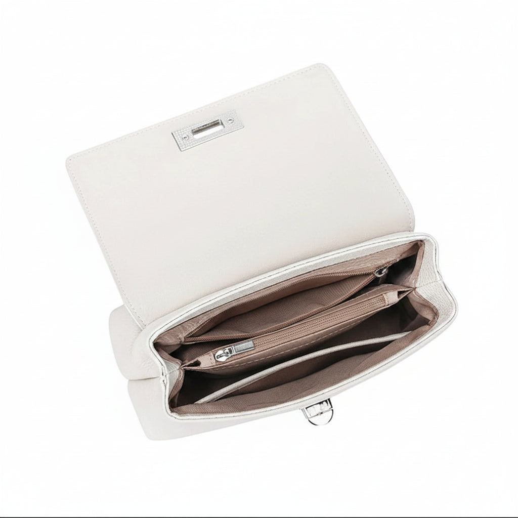 Aura Genuine Leather Minimalist Statement Bag