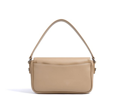 Genuine Leather Flap Crossbody Bag