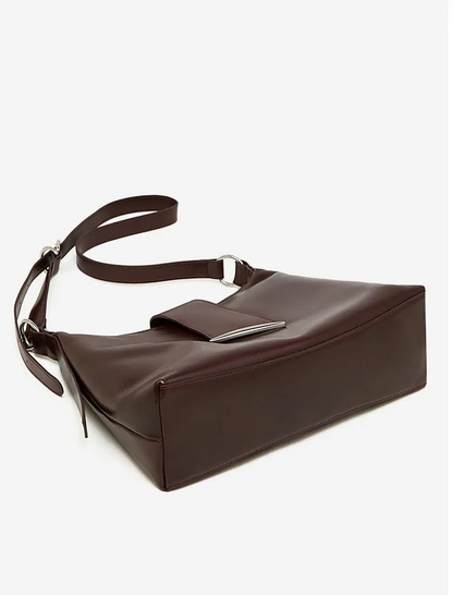 Aura Genuine Leather Milano Curved Shoulder Bag