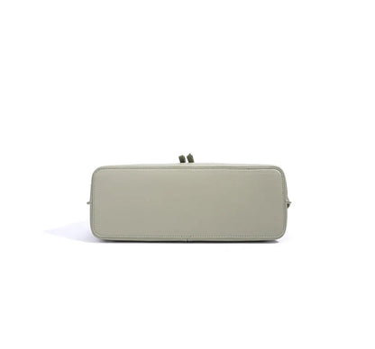 Aura Genuine Leather Twin-Zip Flap Shoulder Bag