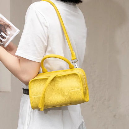 Aura Premium Genuine Leather Boxy Cross body Bag