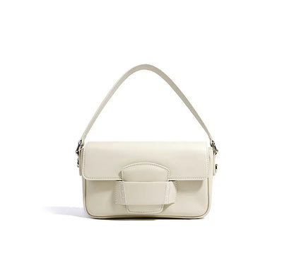 Genuine Leather Flap Crossbody Bag