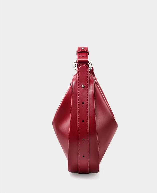 Celestial Genuine Leather Minimalist Luxury Flap Tote