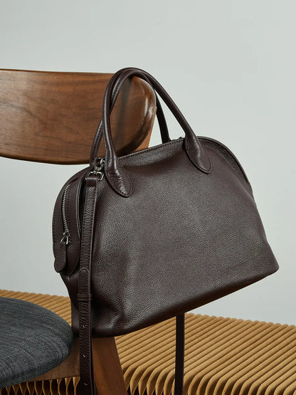 Aura Genuine Leather Fluid Silhouette Tote