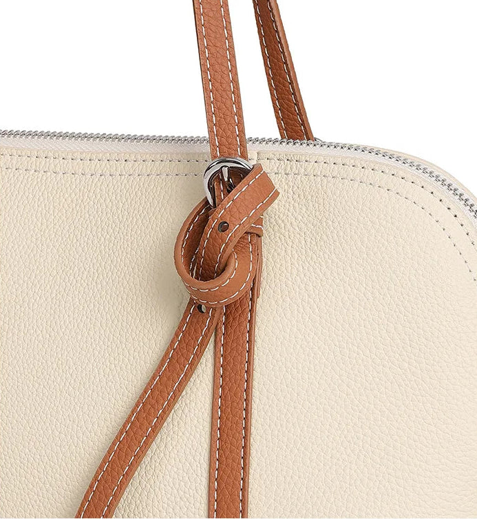 Orb Artisan Genuine Leather Contour Shoulder Bag