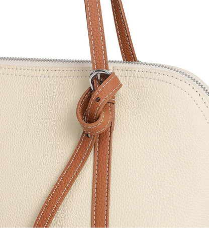 Orb Artisan Genuine Leather Contour Shoulder Bag