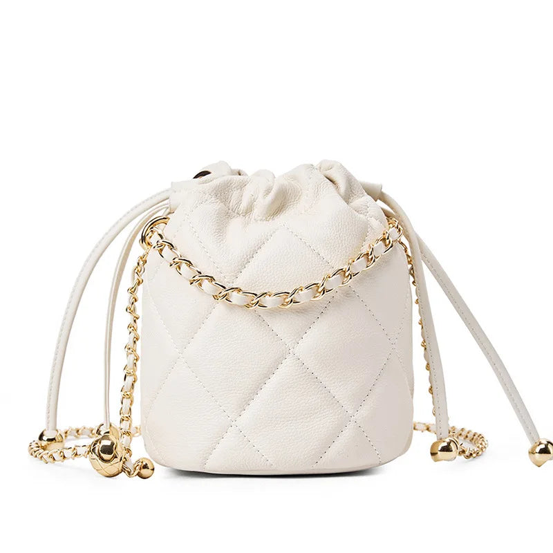 Majestic Luxury Genuine Leather Chain Shoulder Bag