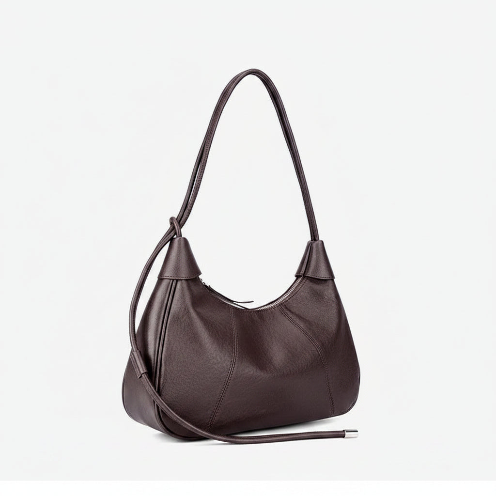 Genuine Leather Vintage Dumpling Shoulder Bag