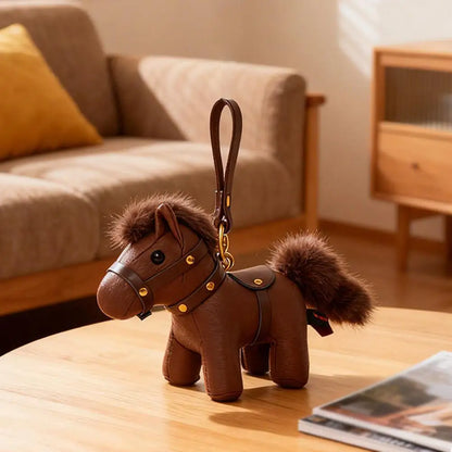 Handcrafted Genuine Leather Horse Charm