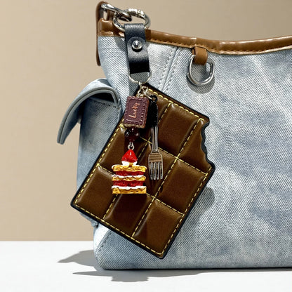 Chocolate Cake Bag Charm