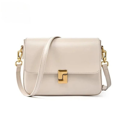 Aura Genuine Leather Luxury Small Square Crossbody Bag