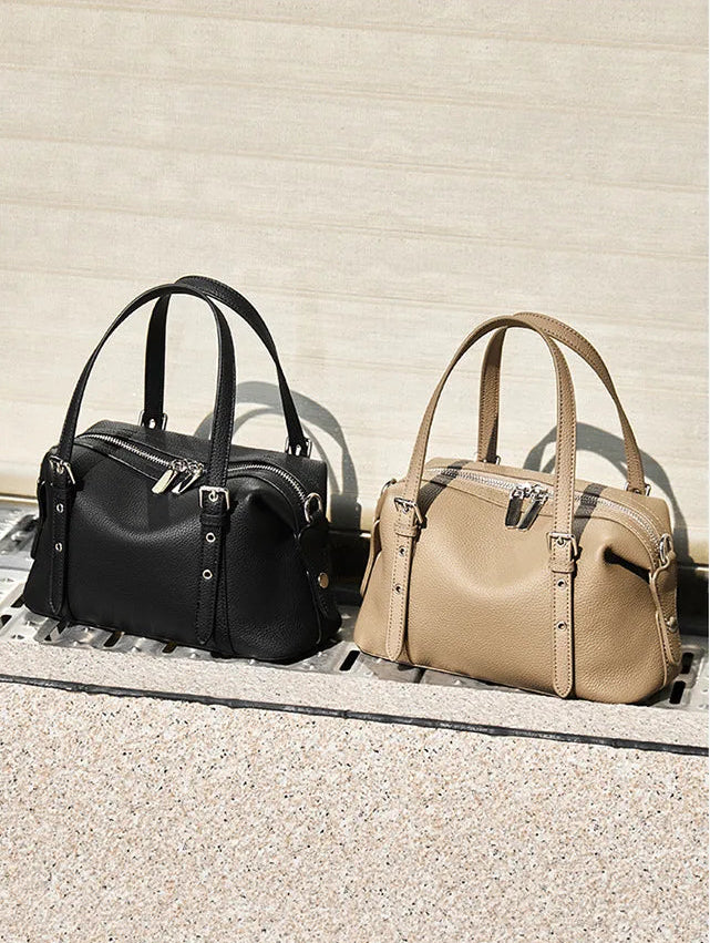 Elysian Genuine Leather Convertible Mini Satchel