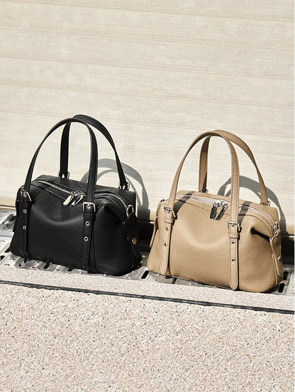 Elysian Genuine Leather Convertible Mini Satchel