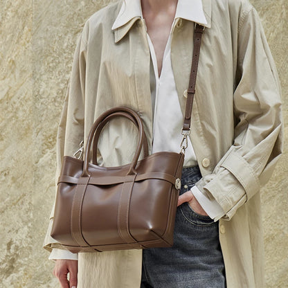 Urban Premium Cowhide Spacious Commuter Shoulder Bag